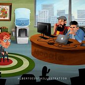 D.  Corp. Animação 2D, Design gráfico, Ilustração digital, e Videogames projeto de Alberto Costa Gómez - 05.09.2018