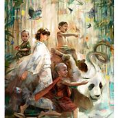 Taking a walk (ilustración). Ilustração tradicional e Ilustração digital projeto de Alberto Costa Gómez - 05.09.2018