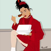 Ilustración digital. Fine Arts, Creativit, Drawing, Portrait Drawing, Art Direction, Design, Graphic Design, Traditional illustration, Digital Illustration, Vector Illustration, and Painting project by Paola Vives Forner - 09.06.2018