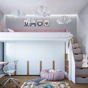 Habitacion para los niños . 3D, Interior Architecture, Interior Design, Furniture Design, Making, and Photograph project by Ana - 09.09.2018
