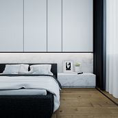 Dormitorio moderno . 3D, Realistic Drawing, Interior Design, 3D Modeling, Interior Architecture, Furniture Design, and Making project by Ana - 09.09.2018
