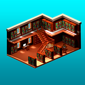 Biblioteca - ISO. 3D project by andresf3sanchez - 09.10.2018