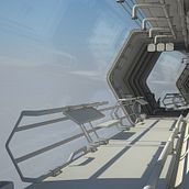 Corredor. 3D, Interior Architecture, and Concept Art project by Diego A Medina B - 09.11.2018