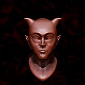 Demon Face Design. Un proyecto de 3D, Diseño de personajes 3D y Modelado 3D de Enrique Yagüe - 11.09.2018