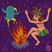 Maello. Traditional illustration, and Digital Illustration project by Marta Elza - 09.07.2018