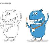 Creación de personajen cliente: ADESLAS. Een project van Ontwerp van personages van Paco Fernandez Arriero - 12.09.2018