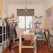 Espacio auxiliar de trabajo.. Un progetto di Interior design di Jose Molina Fernandez - 13.09.2018