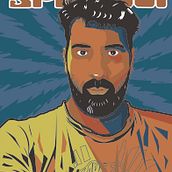 Afiche disco Diego. Traditional illustration project by Diego Spi - 09.17.2018