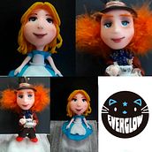 alicia y sombrerero. Un proyecto de Artesanía, Escultura y Modelado 3D de Krics Espinosa - 20.09.2018