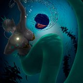 Ilustración - Siren (Sirena). Un progetto di Bozzetti, Arte concettuale, Creatività, Disegno, Disegno artistico, Character design, Illustrazione tradizionale, Illustrazione digitale, Pittura, Stor e telling di Oscar Guerrero - 20.07.2017