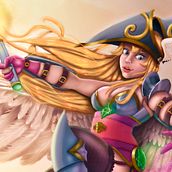 YuGiOh! Rediseño de Carta - Valquiria del Mago. Un progetto di Bozzetti, Arte concettuale, Creatività, Disegno, Disegno artistico, Character design, Illustrazione tradizionale, Illustrazione digitale, Pittura, Stor e telling di Oscar Guerrero - 20.10.2017