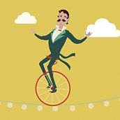 Animación y rigging de personajes circenses. 2D Animation, and Motion Graphics project by Daniel Estevan Hernández - 01.10.2018