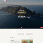 Diseño y maquetación de la web de la "Candidatura Islas Cíes Patrimonio de la Humanidad" del Concello de Vigo. Web Development, Graphic Design, Web Design, and UX / UI project by Iria Álvarez - 09.11.2018