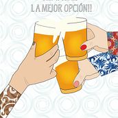 Cartel concurso "Un dedo de espuma dos dedos de frente". Poster Design, and Vector Illustration project by Ani González Moreno - 09.25.2019