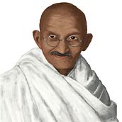 Gandhi. Een project van  Beeldende kunst van Augusto Re - 15.09.2018