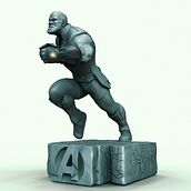 Thanos. Un projet de 3D, B, e dessinée, Conception de personnages 3D , et Modélisation 3D de Toni Ortin - 29.09.2018