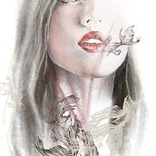 retrato digital. Traditional illustration project by Judit Dluna - 09.30.2018