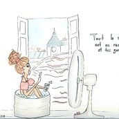 Caricatura Emma. Een project van Stripboek,  Tekening y Traditionele illustratie van Valentina Parietti - 03.10.2018