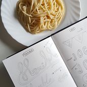 TIPOGRAFIA | Flexible | Espaguettis. T, and pograph project by Elena Gabriela - 10.02.2018