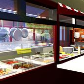 Inside the Food Truck. 3D projeto de Juanita rubio - 05.04.2016