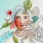 Mi Proyecto del curso: Retrato ilustrado en acuarela. Traditional illustration project by Ale Quezada - 10.08.2018