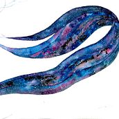 Mi Proyecto del curso: Marea estrellada. Traditional illustration project by desifdez - 10.08.2018