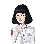 Maniac. Dra. Azumi Fujita. Ilustración. Concept Art, Drawing, Character Design, and Traditional illustration project by Paloma G - 10.09.2018