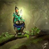 Concept Bosque Mágico.. Concept Art, Drawing, and Digital Illustration project by Alberto Jiménez Sánchez - 03.06.2016