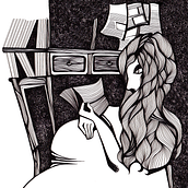 Con los pelos de punta. Art Direction, Design, and Traditional illustration project by María José - 10.09.2016