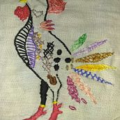 Mi Proyecto del curso: Técnicas de bordado: ilustrando con hilo y aguja. Un proyecto de Bordado de Leticia Botello - 10.10.2018