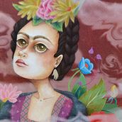 Frida. Un projet de Beaux Arts, Illustration traditionnelle et Illustration numérique de Diana Valdayo - 04.10.2018