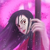 Samurái. Concept Art, Digital Illustration, and Painting project by Alejandro López - 10.13.2018