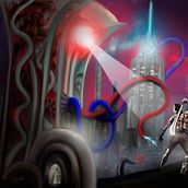 CIUDAD ROJA. Concept Art project by Merche NH - 10.14.2018