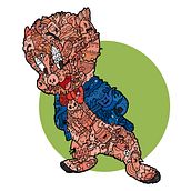 Porky doodle!. Traditional illustration project by Edu Morente - 10.16.2018