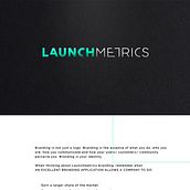 Launchmetrics Brand Identity. Br, ing & Identit project by Belen Valle - 10.17.2018