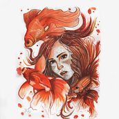 Mermaid. Artistic Drawing project by Irrenhause Kokomadhouse - 10.21.2018