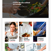 Cookware & Food - Homepage. Web Development, Web Design, and UX / UI project by Eduardo Carballo - 04.15.2016