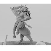 Escultura de centaleón. Een project van 3D,  Creativiteit, Game design, Ontwerp van personages, 3D-karakterontwerp, Grafisch ontwerp, Beeldhouwwerk,  3D-modellering y Videogames van Aarón Ramos Pardal - 23.10.2018