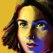 AUTORETRATO. Traditional illustration, and Digital Illustration project by Andrea Vilella Royo - 10.24.2018