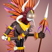 Mi Proyecto del curso: Modelado de personajes en Maya. 3D, Design, Character Design, 3D Character Design, 3D Modeling, Photograph, Post-production, and Rigging project by Abel Fernández - 10.24.2018