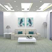Renders Apartment 1. 3D, Interior Architecture, Design, Lighting Design, Interior Design, Furniture Design, and Making project by Sini Alexandra Valdez Hidalgo - 02.25.2016