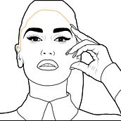 Gwen Stefani.. Design, Graphic Design, Traditional illustration, Digital Illustration, and Vector Illustration project by Luis Barón - 10.26.2018