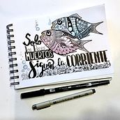 Pececillos tangleados. Un proyecto de Creatividad, Diseño y Lettering de Antonio Alberquilla Ramos - 22.05.2018