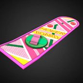 Back to the Future Hoverboard. 3D Modeling project by Rolando Rodríguez - 10.25.2018