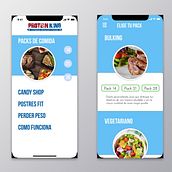 Prototipo Delivery comida saludable y Fitness. Een project van Grafisch ontwerp y UX / UI van Juan Carlos Pineda M - 30.10.2018