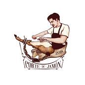 Corte de Jamón (Ilustración Aplicada). Design, Poster Design, Traditional illustration, Digital Illustration, and Vector Illustration project by Javier Maroto Moraleda - 10.29.2018