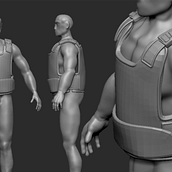 Persona AAA en proceso, soldado mercenario. Un proyecto de Diseño de personajes 3D de humberto franco - 31.10.2018