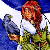 Winter Night. Concept Art, and Traditional illustration project by Sara Poveda - 08.01.2018