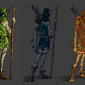 Character Design - Druid. Un projet de Art conceptuel, Créativité, Conception de personnages et Illustration traditionnelle de Carlos Rodriguez Gambelli - 03.11.2018