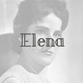 Elena typeface. Un progetto di Tipografia di Endika Gómez de Balugera - 04.11.2018